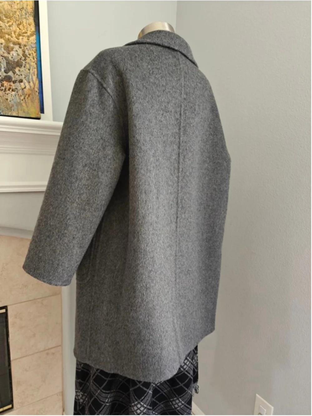 Handmade Wool Blend Oversized Coat